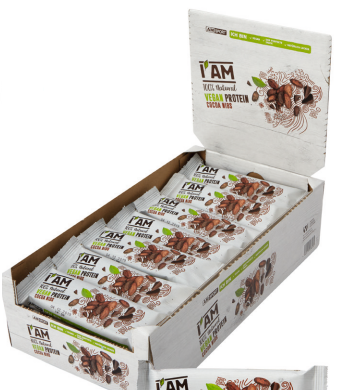 IAM Vegan Protein Bar Cocoa Nibs